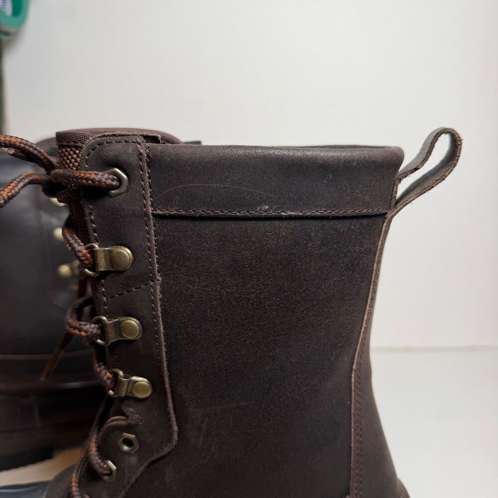 Bushmaster 8905 Mens 9 Brown Leather Rubber Hunting Boots Thinsulate B200 - Picture 9 of 12